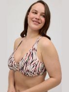 Εικόνα της Ysabel Mora Εκρού Εμπριμέ Minimizer Top.