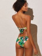 Εικόνα της Ysabel Mora Πράσινο Εμπριμέ Πικέ Μαγιό Top.