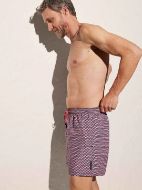 Εικόνα της Ysabel Mora Κοραλί/Μπλε Ανδρικό Μαγιό Εμπριμέ.