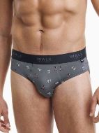 Εικόνα της Walk Σλιπ από bamboo Ανθρακί με σχέδιο.