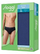 Εικόνα της Sloggi Ever Ease Ανδρικά Σλιπ Μπλε 2Pack 10222378-6312