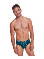 Εικόνα της 2Pack Sloggi Start Midi Ανδρικά Βαμβακερά Slip Πετρόλ/Γαλάζιο .