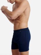 Εικόνα της Walk Ανδρικό Boxer μπλε φαρδύ 100% βαμβάκι. Με εσωτερικό λάστιχο, άνοιγμα & ένα κουμπί.