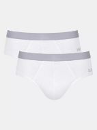 Εικόνα της 2Pack Sloggi Men Go ABC Slip Brief Λευκά Βαμβακερά.