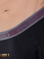 Εικόνα της 2Pack Mei Ανδρικά Boxer Βαμβακερά Μαύρο/Μολυβί