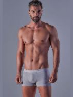 Εικόνα της CuWrap Δυάδα ανδρικό boxer γκρι ανοιχτό με εξωτερικό λάστιχο.