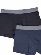 Εικόνα της 2 Pack Apple Boxer Black & Navy/Thyme.