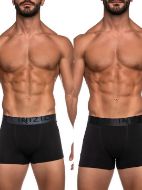 Εικόνα της Inizio 4400 Ανδρικά Μποξεράκια Μαύρο / Μαύρο 2Pack