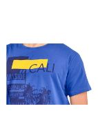 Εικόνα της Galaxy βαμβακερή ρουά ανδρική κοντομάνικη μπλούζα.