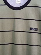 Εικόνα της Leon ανδρική πιτζάμα λαδί/μαύρη κοντομάνικι με σορτς.