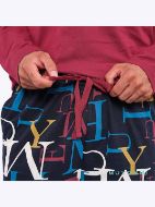 Εικόνα της Muydemi Μπορντό/Μπλε Βαμβακερή Ανδρική Πιτζάμα Με Γράμματα.