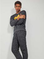 Εικόνα της Gisela Χειμερινή Ανδρική Πιτζάμα Βαμβακερή Μαύρη Μελανζέ 2/20244