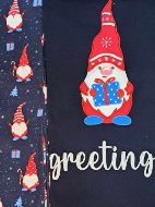 Εικόνα της Mei Βαμβακερές Ανδρικές Πιτζάμες Μπλε Χριστουγεννιάτικες.