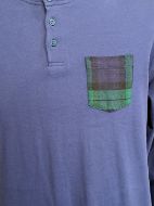 Εικόνα της Noidinotte βαμβακερή μπλε/καρό ανδρική πιτζάμα.