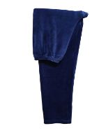 Εικόνα της Passion μπλε φλις χνουδωτή ανδρική πιτζάμα με κέντημα.