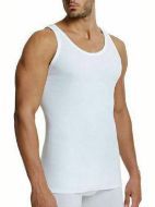 Εικόνα της Palco 6/404 Ανδρική Φανέλα Αμάνικη σε Λευκό Χρώμα