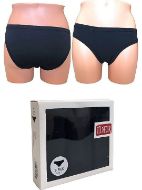 Εικόνα της 3Pack Ider Μαύρα Βαμβακερά Γυναικεία Slip.