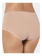 Εικόνα της 3 ΤΕΜΑΧΙΑ 24/7 Sloggi Cotton Midi μπεζ γυναικεία εσώρουχα.