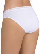 Εικόνα της Sloggi Evernew Tai Βαμβακερό Slip με Δαντέλα σε Λευκό χρώμα 10162960-0003