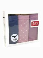 Εικόνα της 3 Τεμάχια Brazilian Ider Ραφ/Βιολετί/Ροζ Εμπριμέ.