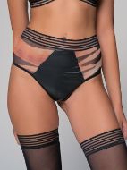 Εικόνα της Milena by Paris Βαμβακερό Ψηλόμεσο Γυναικείο String Τιγρέ 007692