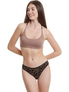 Εικόνα της 2 Pack Walk Bamboo Slip Μαύρο/Καφε Εμπριμέ.