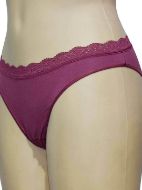 Εικόνα της Apple Boxer 0222300 Γυναικεία Slip 2Pack με Δαντέλα Bordeaux/Petrol