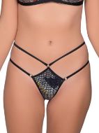 Εικόνα της Milena by Paris Γυναικείο String Μαύρο 007683