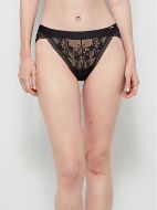 Εικόνα της Gisela μαύρο slip με δαντέλα.