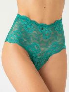 Εικόνα της Milena by Paris Ψηλόμεσο Γυναικείο Brazil με Δαντέλα Σμαραγδί.