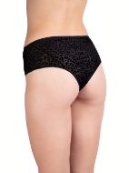 Εικόνα της Elite Form γυναικείο ψηλόμεσο string μαύρο λεοπάρ.