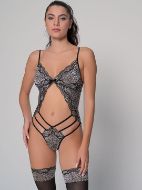 Εικόνα της Milena by Paris Sexy Κορμάκι Ασημί 002505
