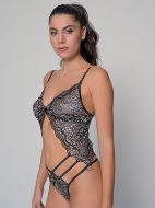 Εικόνα της Milena by Paris Sexy Κορμάκι Ασημί 002505