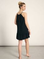 Εικόνα της Muydemi Viscose Μαύρο Αμάνικο Φόρεμα.