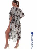 Εικόνα της Bluepoint Λαδί Εμπριμέ Καφτάνι.