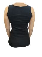 Εικόνα της Dreams μαύρο γυναικείο φανελάκι με ώμο και δαντέλα.