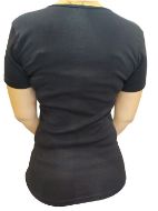 Εικόνα της Dreams μαύρο γυναικείο φανελάκι με κοντό μανίκι.