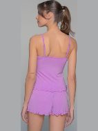 Εικόνα της Milena by Paris Γυναικείο Σετ με Σορτς Λιλά 004202-Λιλά