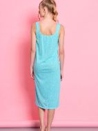 Εικόνα της Jeannette Lingerie Βαμβακερό Καλοκαιρινό Γυναικείο Νυχτικό Aqua 7817