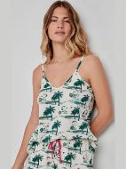 Εικόνα της Gisela Peanuts Εκρού Βαμβακερό Babydoll Snoopy.