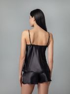 Εικόνα της Milena by Paris Σατέν Babydoll Μαύρο 4176