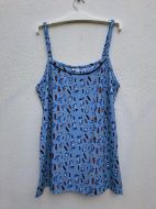 Εικόνα της Γιώτα Σιέλ Βαμβακερό Γυναικείο Babydoll Εμπριμέ .