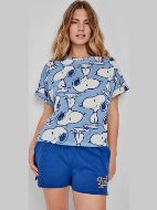 Εικόνα της Gisela Peanuts Μπλε Βαμβακερό Babydoll Snoopy.