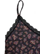 Εικόνα της Elite μαύρο λαχούρι νυχτικό με ρυθμιζόμενες ράντες.