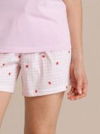 Εικόνα της Noidinotte Βαμβακερό Ροζ Babydoll Με Φράουλες.