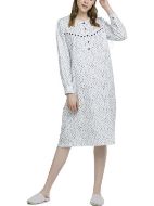 Εικόνα της Γιώτα Κλασικό Νυχτικό Βαμβακερό Φλοράλ.