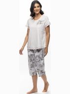 Εικόνα της Galaxy Καλοκαιρινό Γυναικείο Σετ Πιτζάμας Βαμβακερό Ροζ GA623-25-SMHL-M