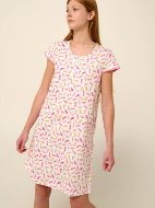 Εικόνα της Vamp Καλοκαιρινό Βαμβακερό Γυναικείο Νυχτικό Pink Sea 22273