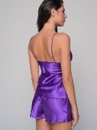 Εικόνα της Milena by Paris Χειμερινό Σατέν Babydoll Μωβ 004196