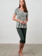 Εικόνα της Vamp Καλοκαιρινό Γυναικείο Σετ Πιτζάμας Green Emerald 18137